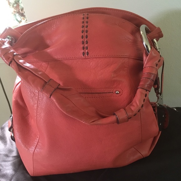 Rare burnt orange B Makowsky bag. - Picture 1 of 8